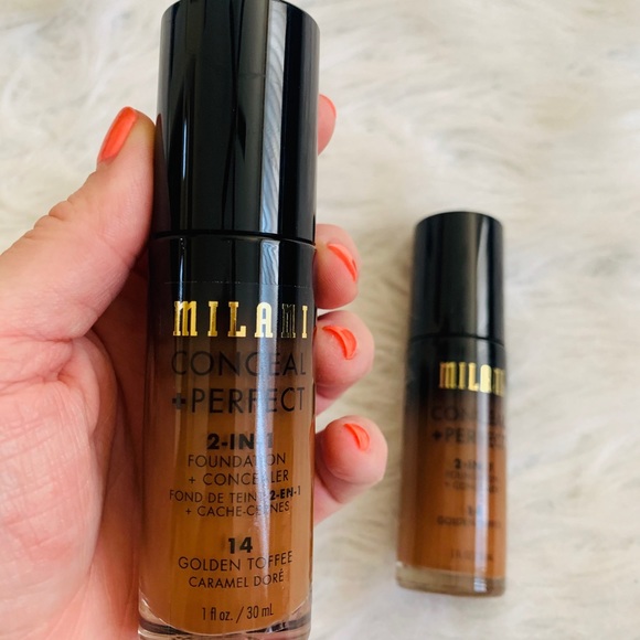 🆕MILANI BUNDLE 2IN1 FOUNDATION+ 14 GOLDEN TOFFEE - Picture 2 of 5